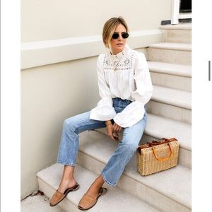 Free People Eternity white eyelet blouse